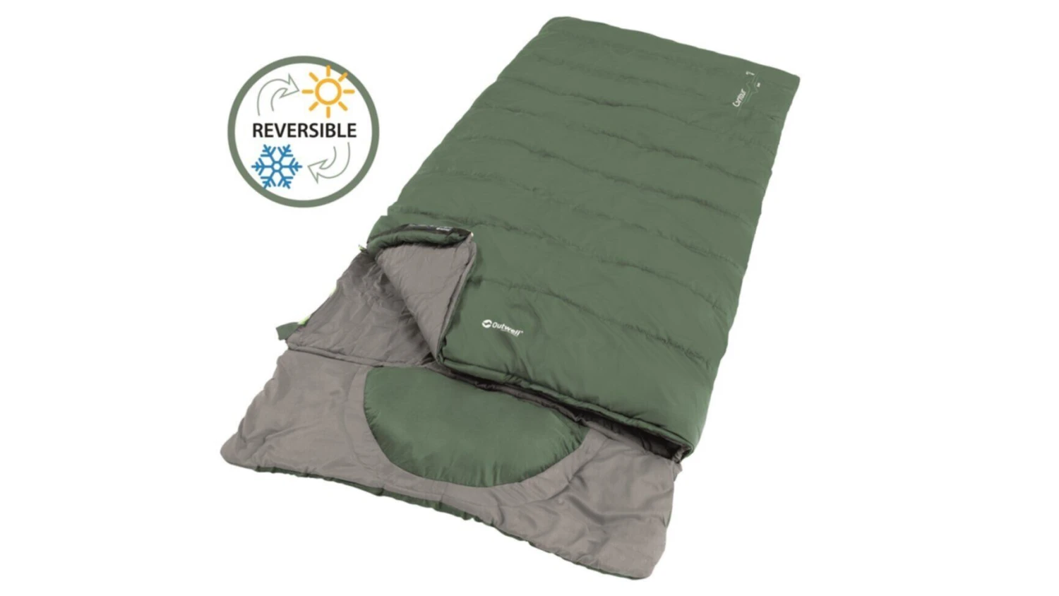 Outwell Contour Lux XL (Green) Sleeping Bag - Image 2