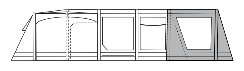 Outdoor Revolution Kalahari PC 9.0 DSE Front Porch Extension (2023) - Image 4